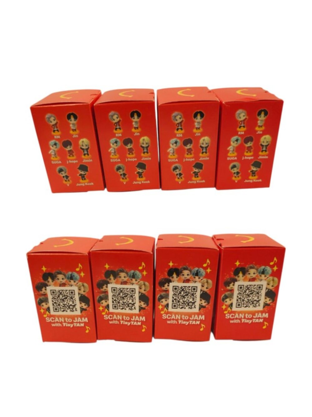 McDonalds TinyTAN BTS K-Pop Happy Meal Toy Lot Figures RM Jimin V j-hope Cards - Picture 11 of 12